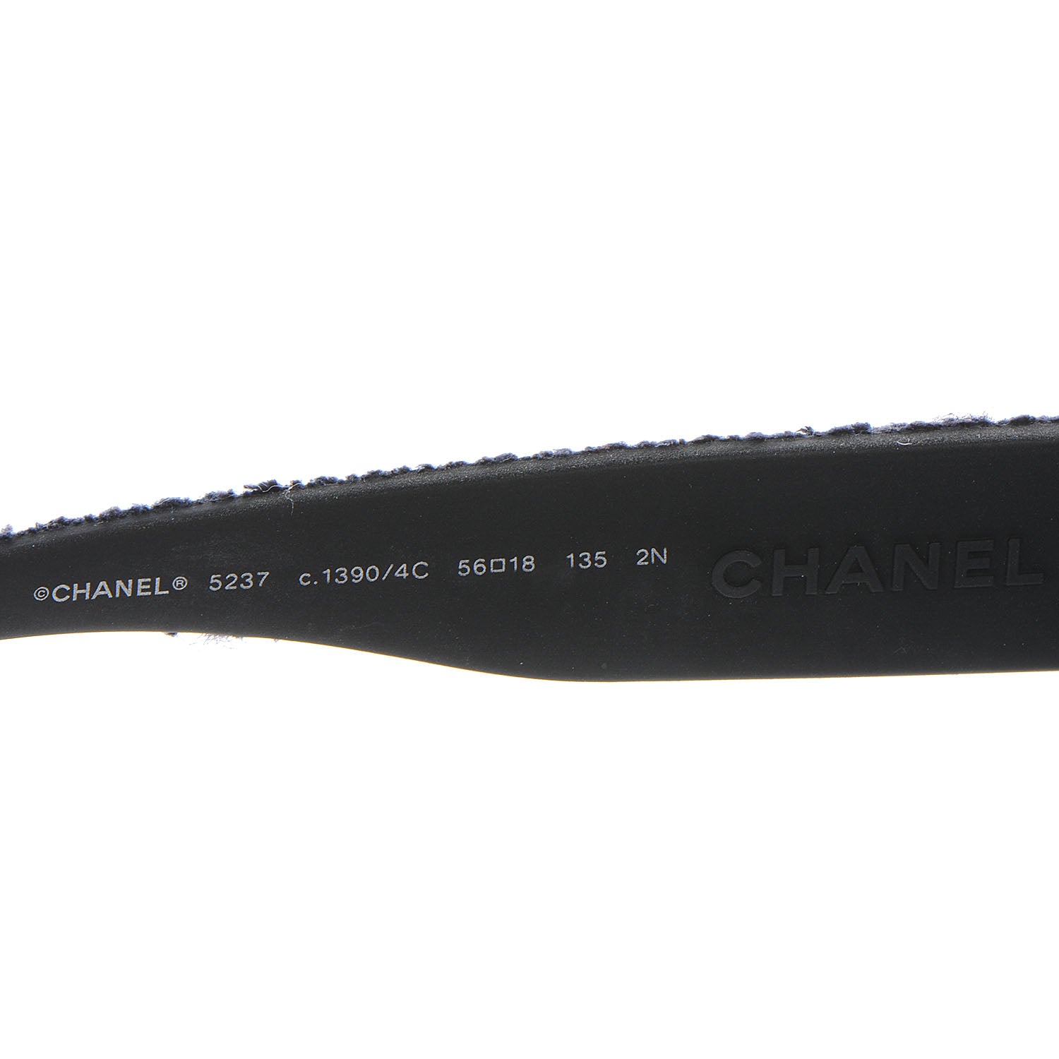 Chanel Acetate Tweed Boy Sunglasses Navy 4 of 5