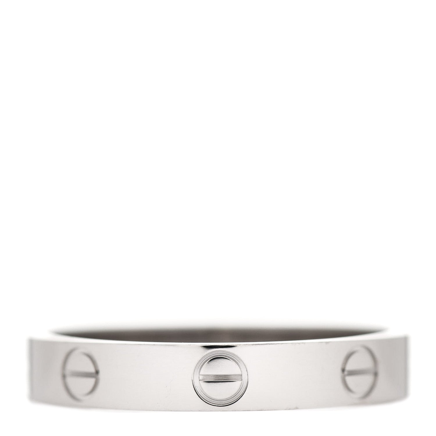 Cartier 18K White Gold 3.5mm LOVE Wedding Band Ring 60 9 3 of 5