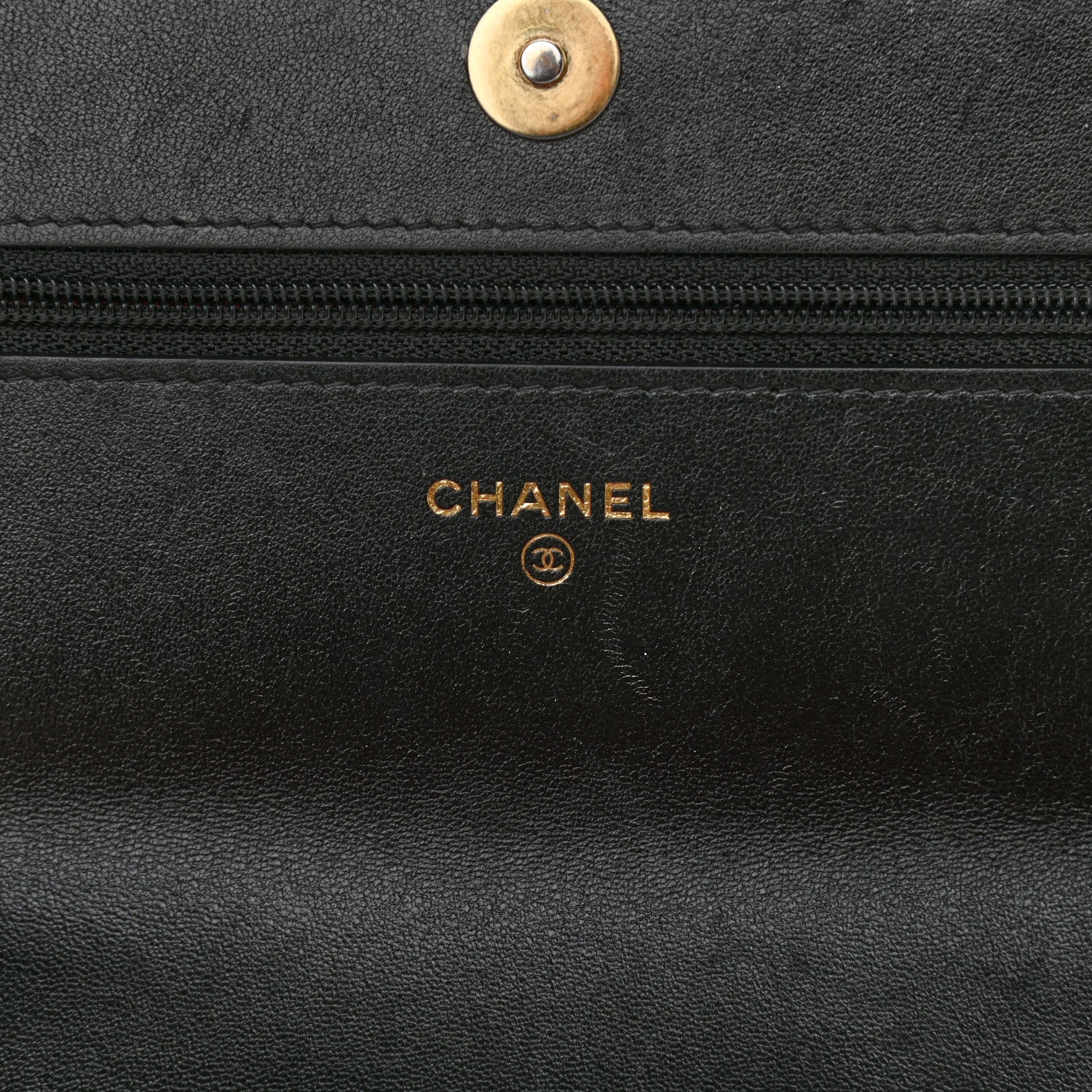Chanel Lambskin Quilted Chanel 19 Wallet On Chain WOC Black 6 of 12
