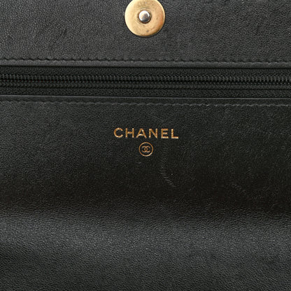 Chanel Lambskin Quilted Chanel 19 Wallet On Chain WOC Black 6 of 12
