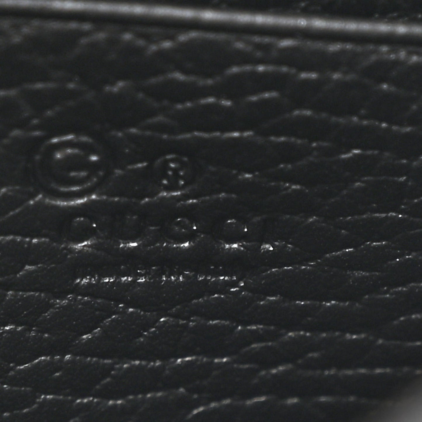 Dollar Calfskin Interlocking G Chain Wallet Black