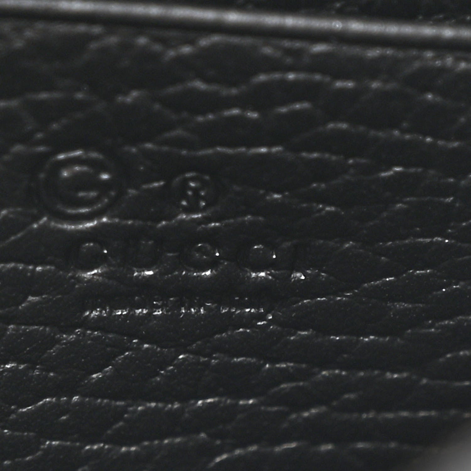 Gucci Dollar Calfskin Interlocking G Chain Wallet Black 6 of 13