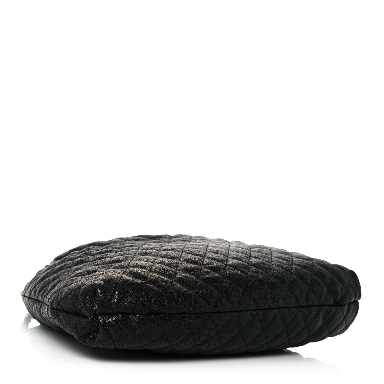 Chanel Distressed Glazed Caviar Quilted Large Elastic Tote Black 3 of 13