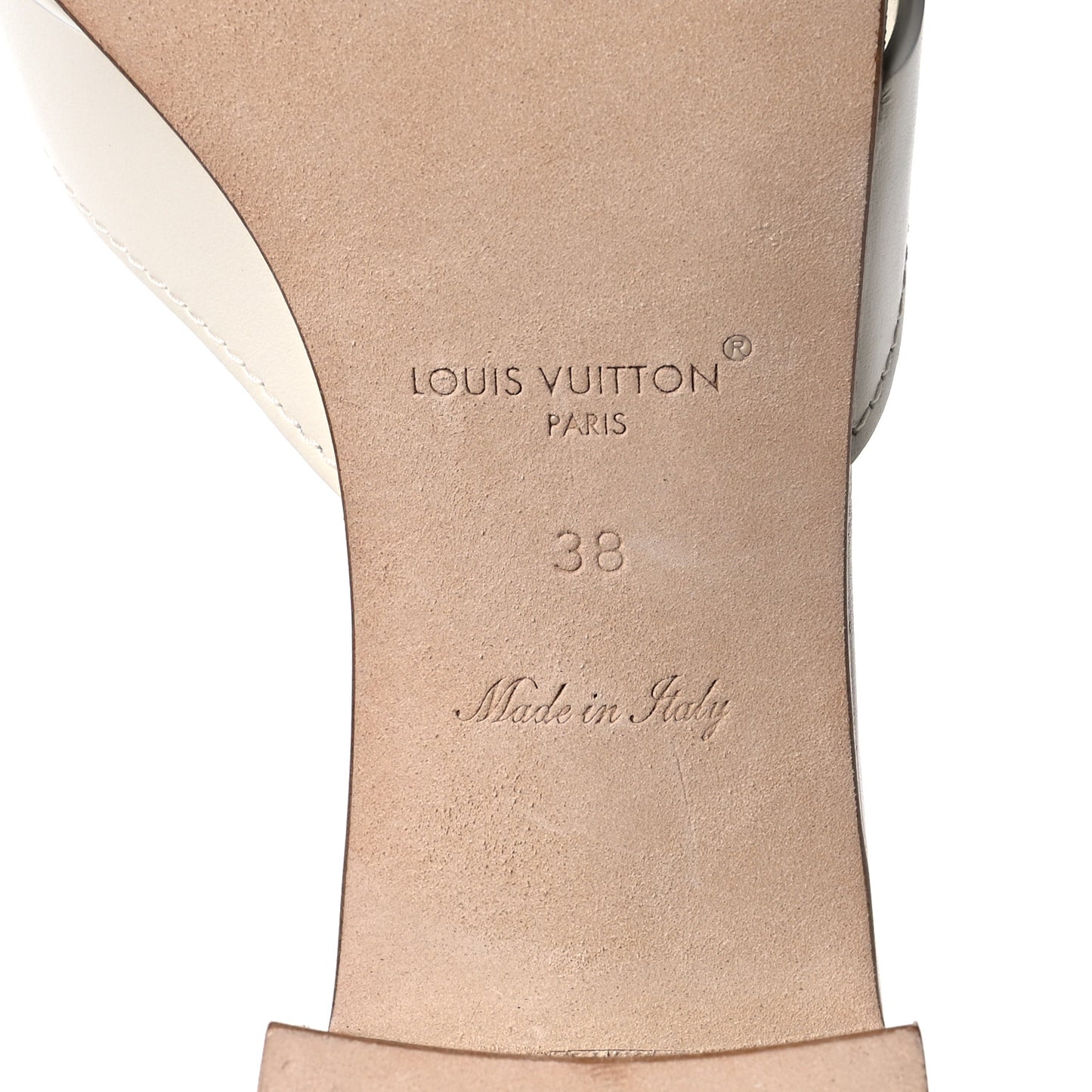 Calfskin LV Isola Mules 38 White