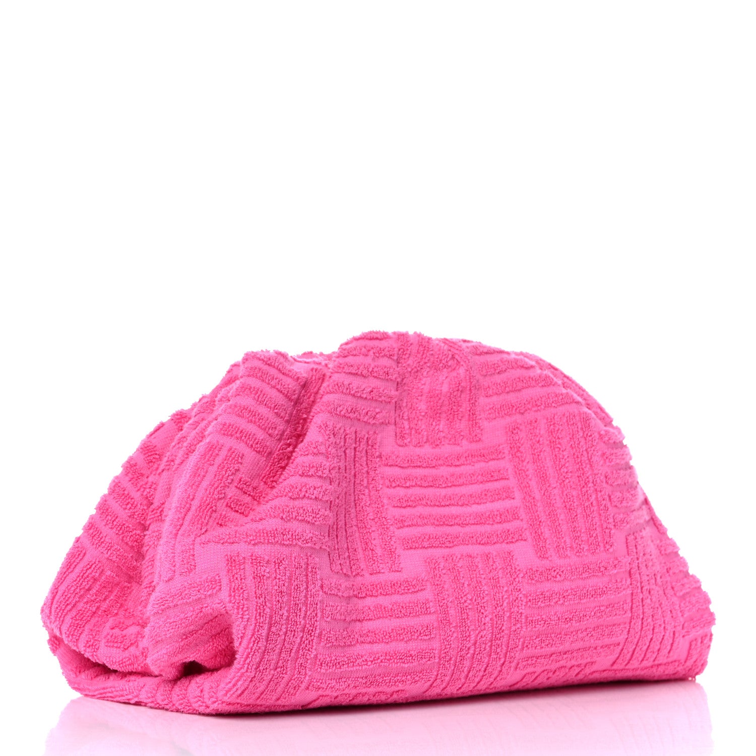 Bottega Veneta Sponge Fabric The Pouch Clutch Bonbon 3 of 9