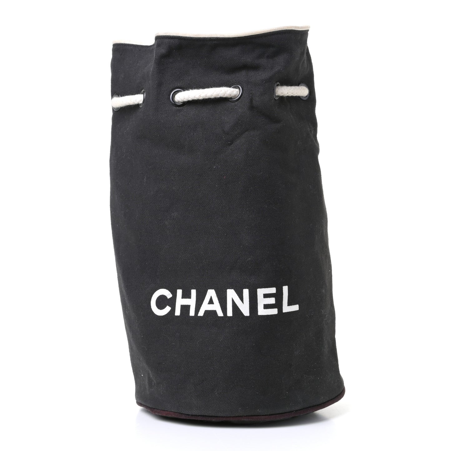 Drawstring Black White