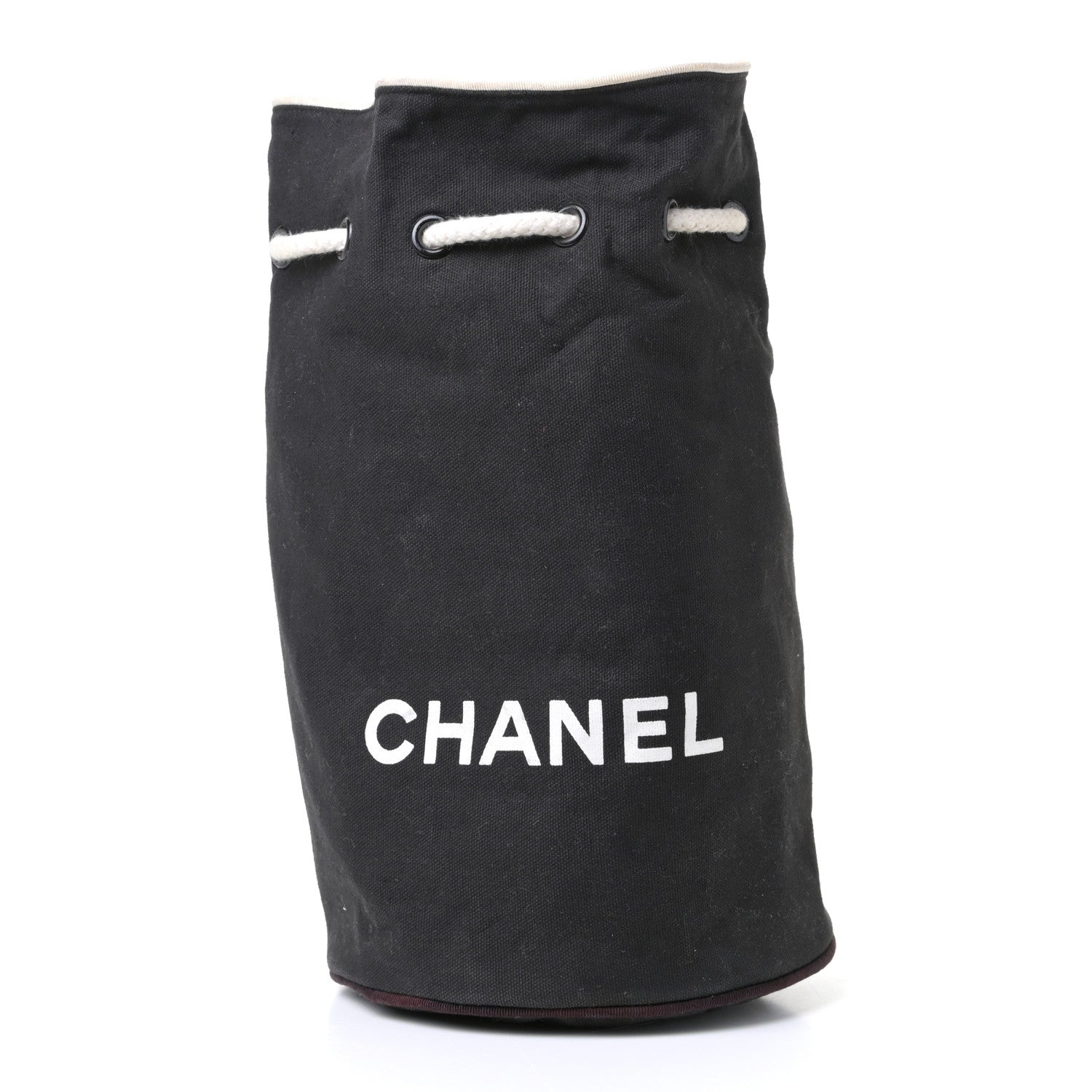 Chanel Drawstring Black White 1 of 8