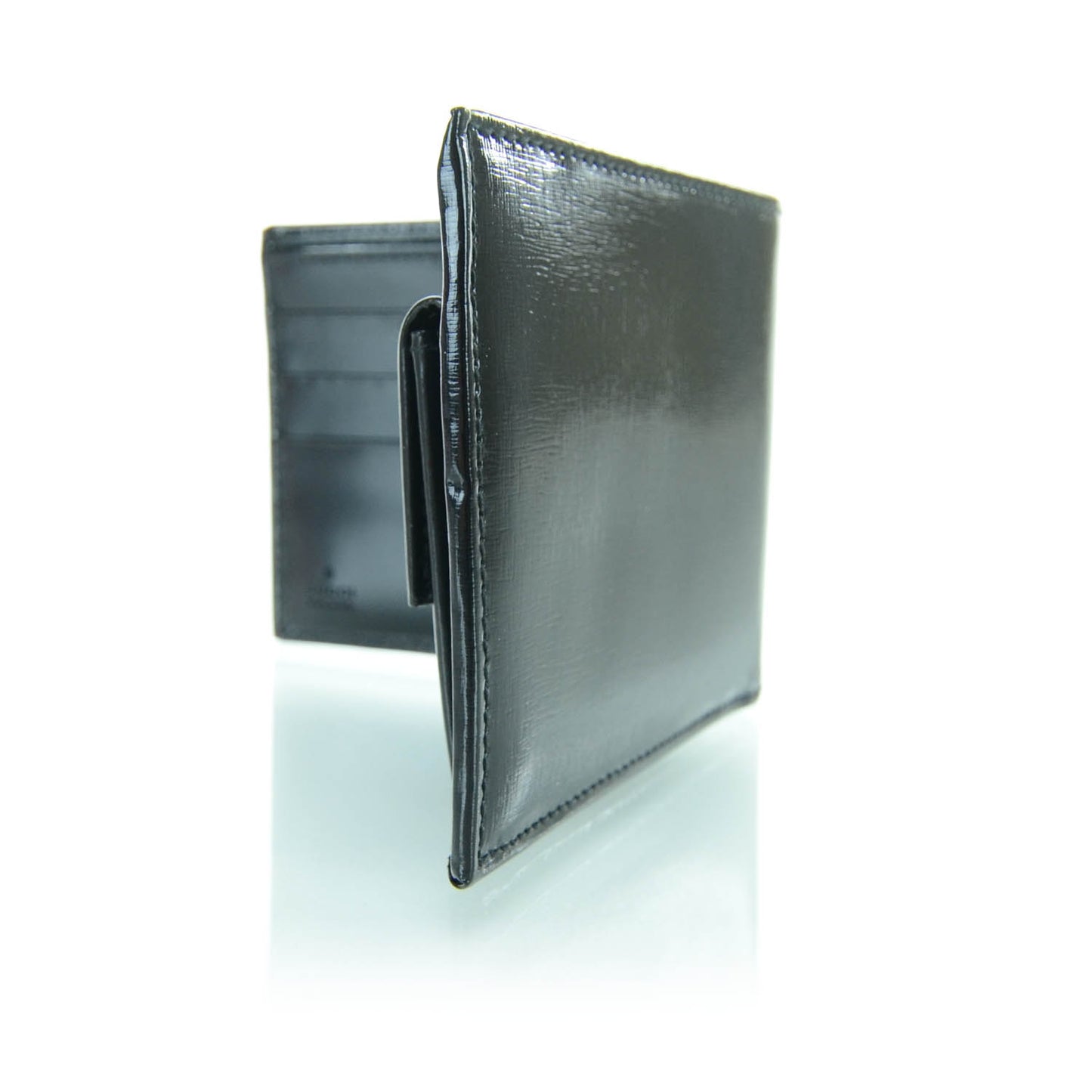 Mens Leather Billfold Wallet Black