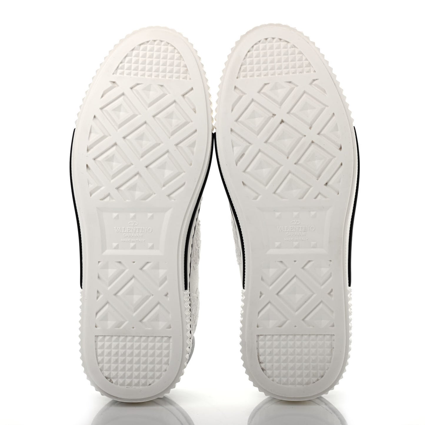 Denim Embroidered Butterfly Sneakers 38 White