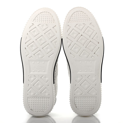 Valentino Garavani Denim Embroidered Butterfly Sneakers 38 White 4 of 4