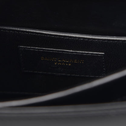 Saint Laurent Calfskin Sao Shoulder Bag Black 10 of 11