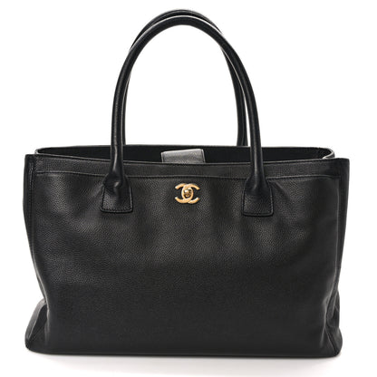 Chanel Calfskin Cerf Executive Shopper Tote Black 3 of 13
