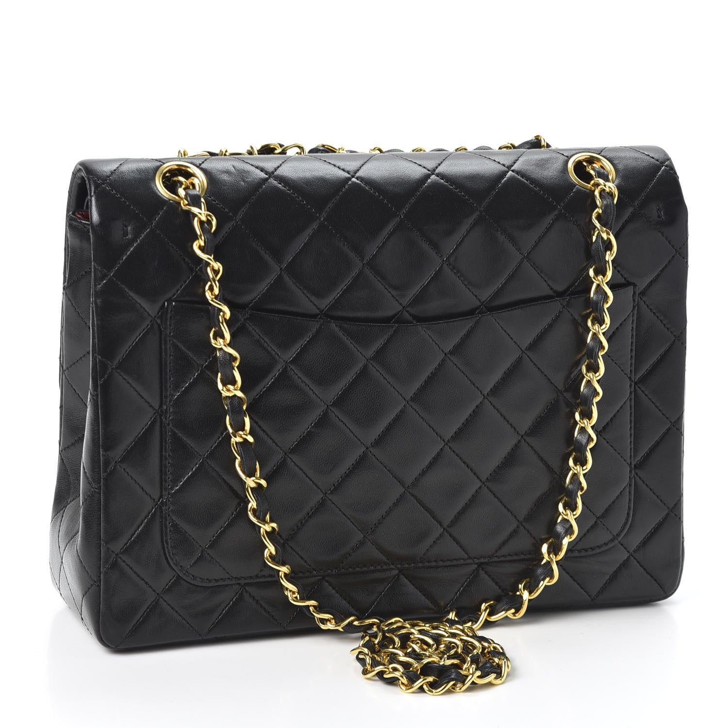Chanel Lambskin Quilted Small Double Flap Black 2 of 10
