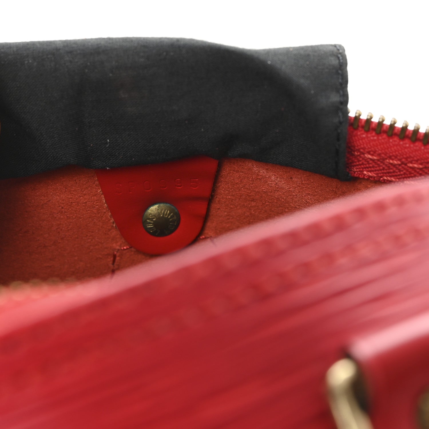 Louis Vuitton Epi Speedy 25 Castillan Red 7 of 10