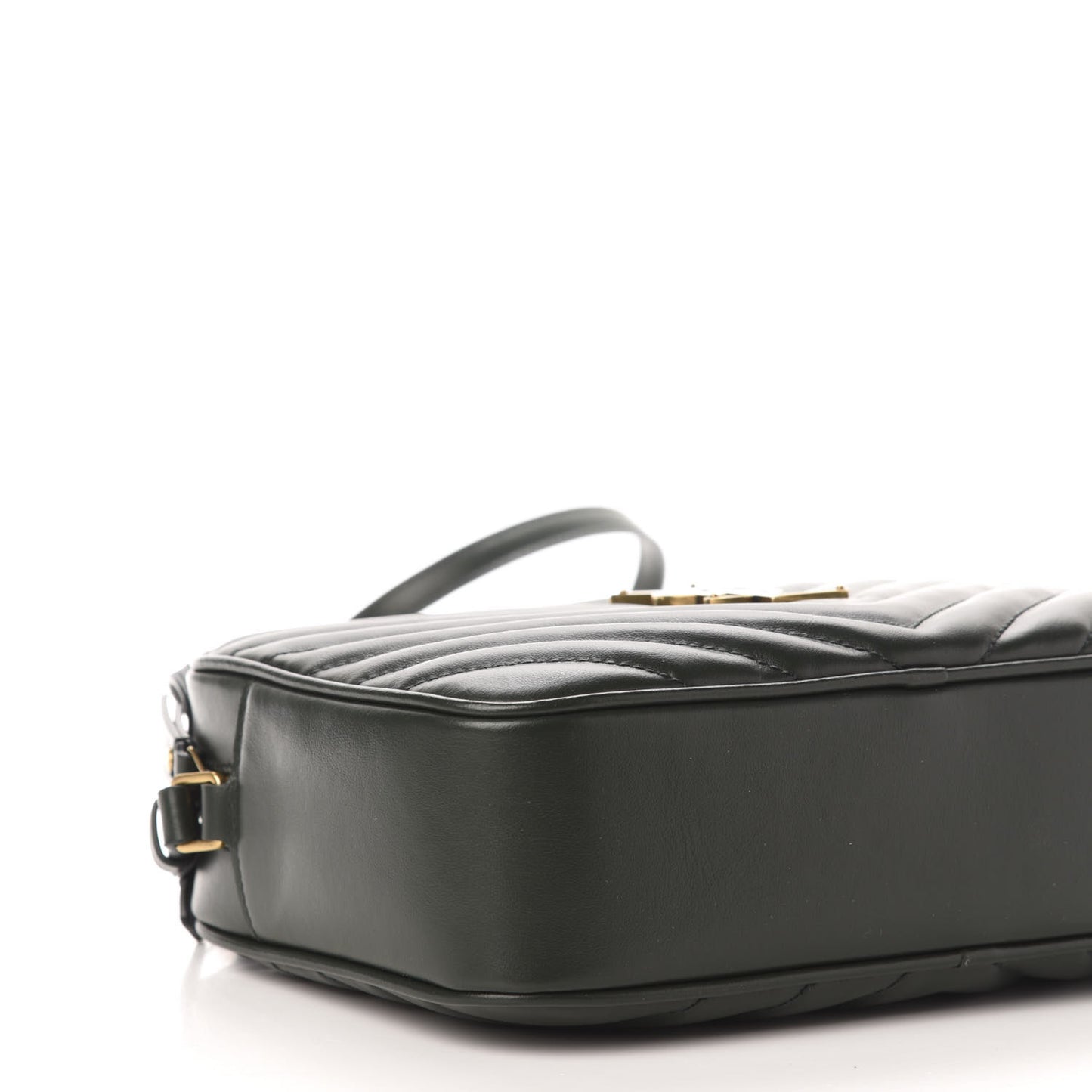 Calfskin Matelasse Monogram Lou Camera Bag Green