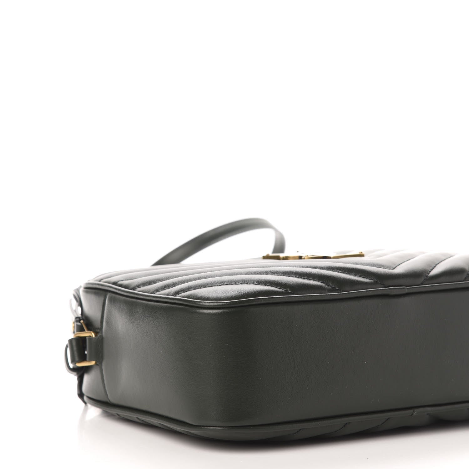 Saint Laurent Calfskin Matelasse Monogram Lou Camera Bag Green 8 of 10