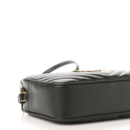 Saint Laurent Calfskin Matelasse Monogram Lou Camera Bag Green 8 of 10