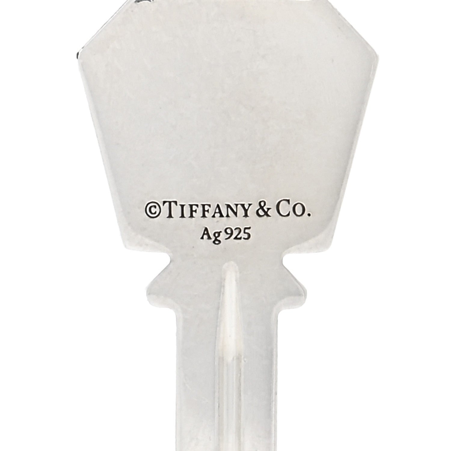 Tiffany Sterling Silver Modern Keys Hexagon Key Pendant 3 of 3