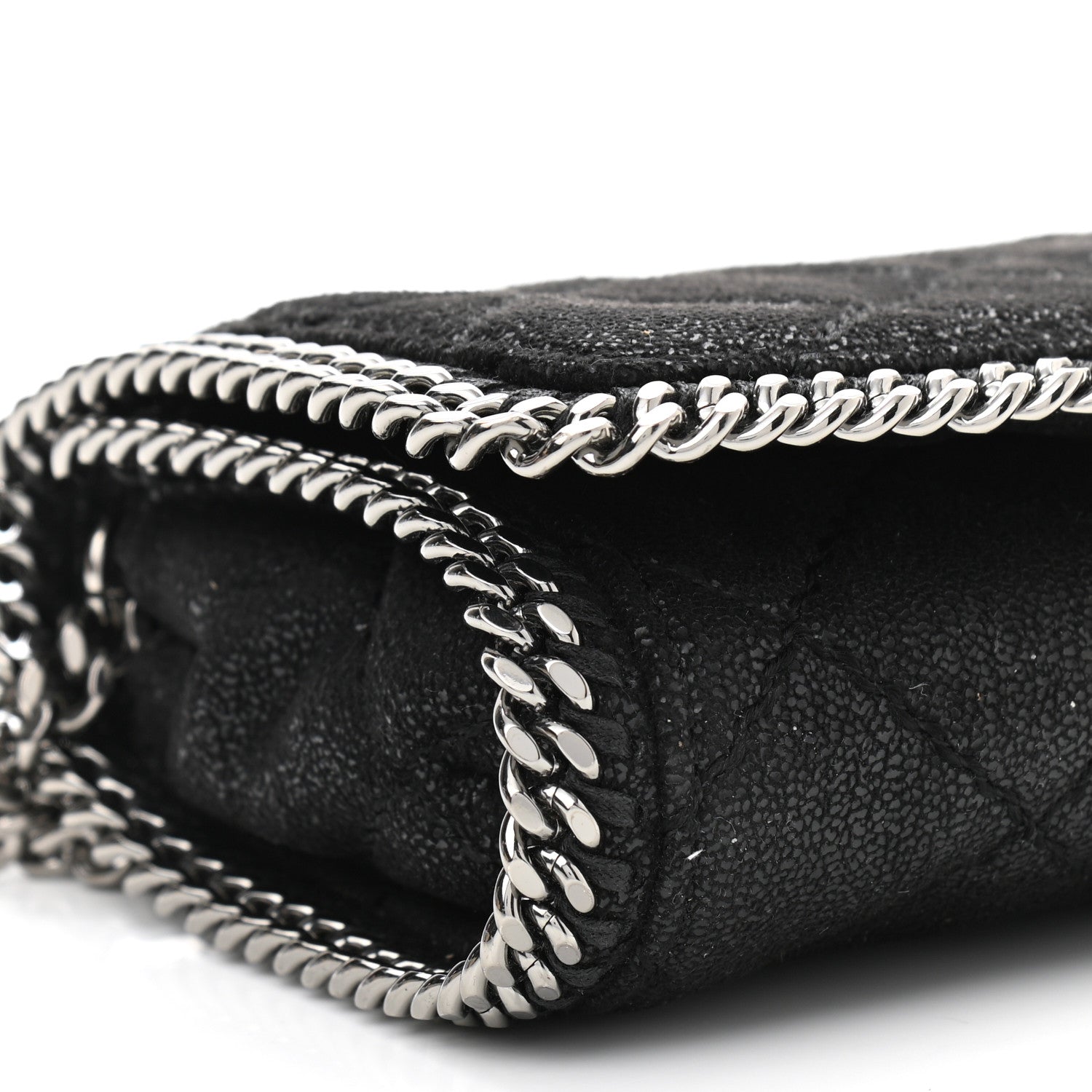 Stella McCartney Shaggy Deer Quilted Falabella Crossbody Bag Black 10 of 11