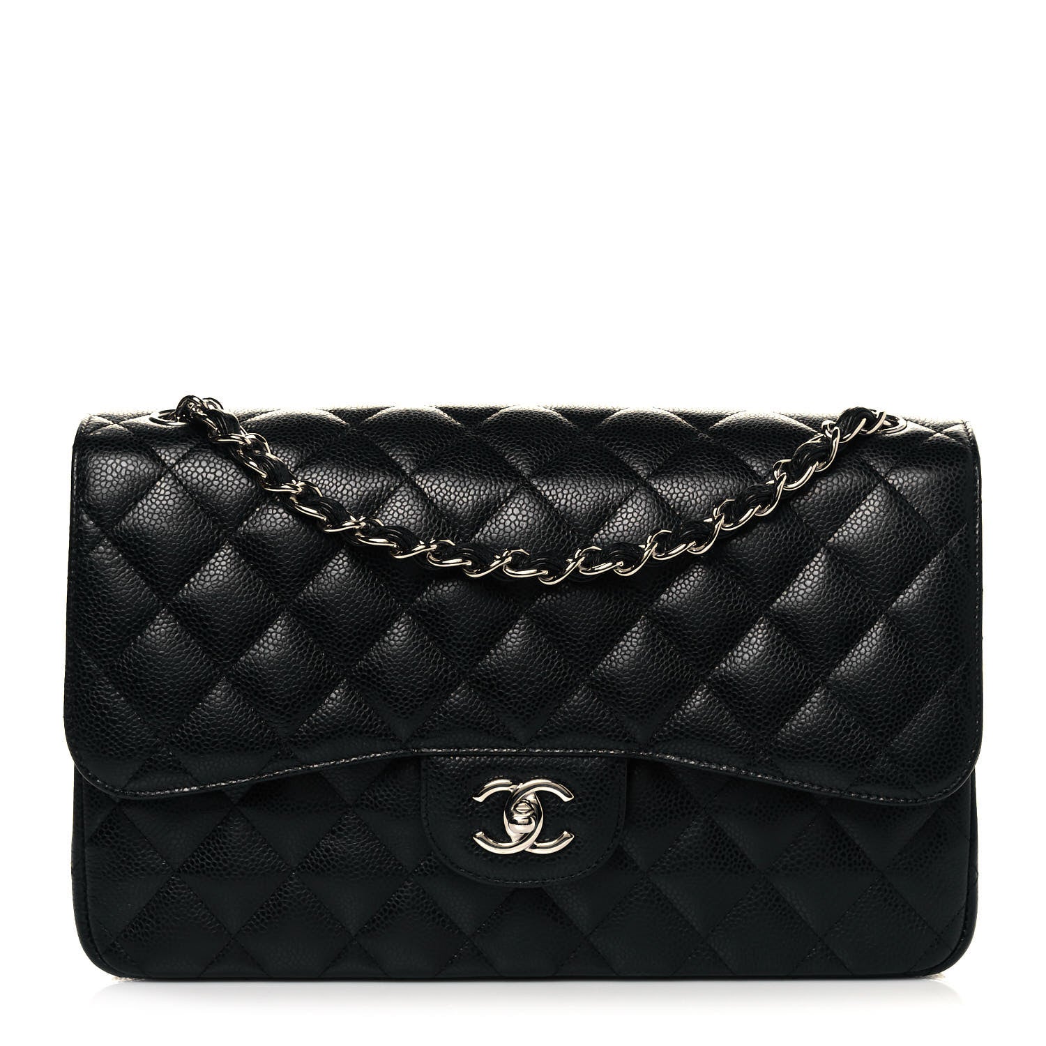 Chanel Caviar Quilted Jumbo Double Flap Black 1 of 11