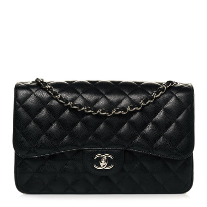 Chanel Caviar Quilted Jumbo Double Flap Black 1 of 11