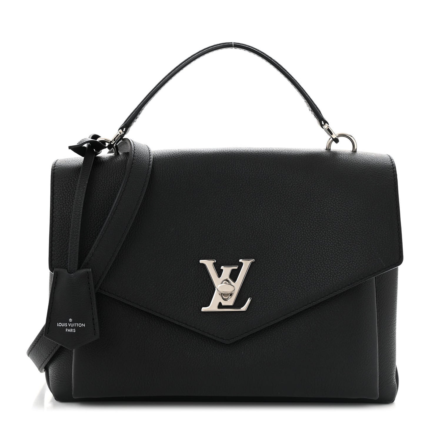 Soft Calfskin My Lockme Top Handle Black