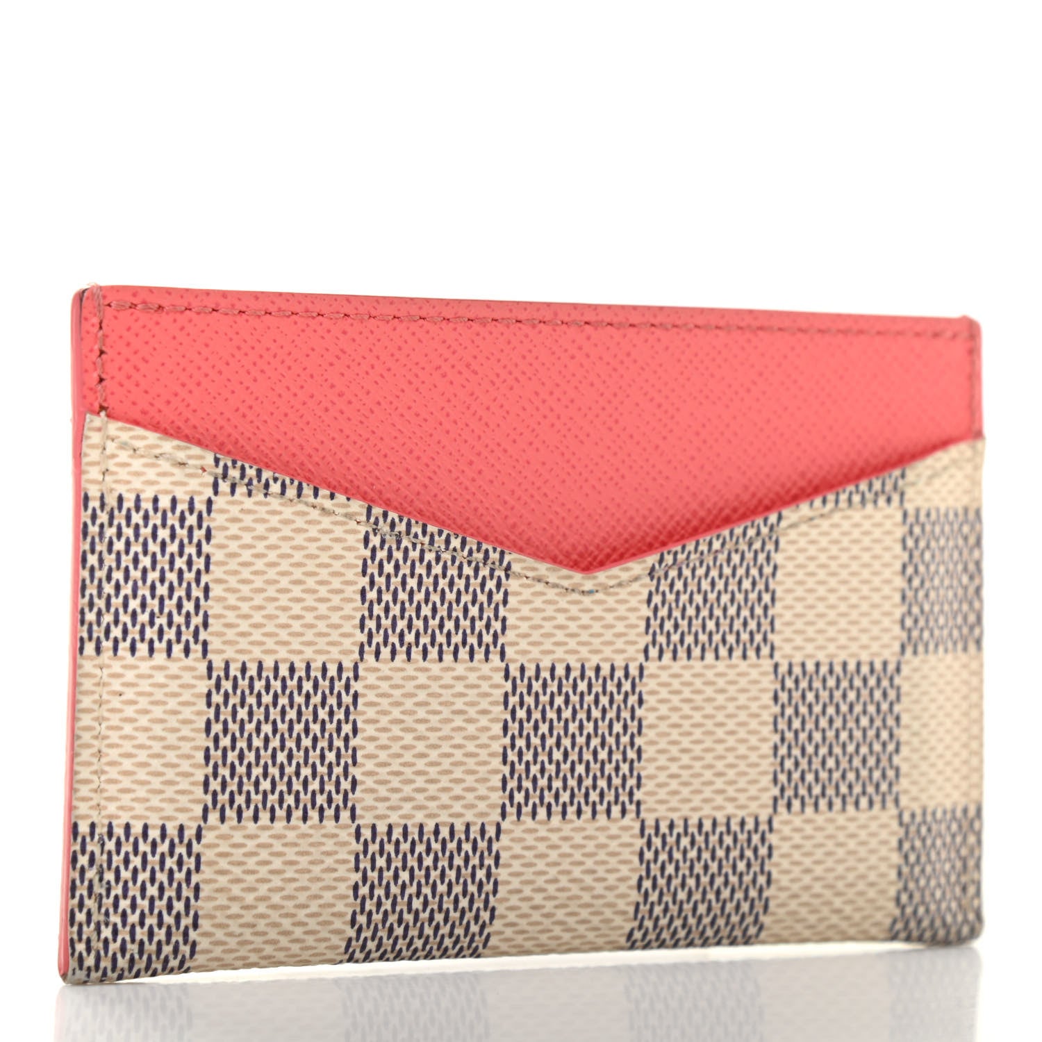 Louis Vuitton Damier Azur Daily Card Holder Rose Papaye 3 of 10