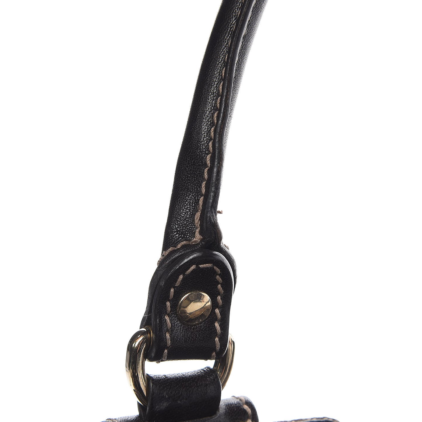 Monogram Studded Pelham Tote Dark Brown