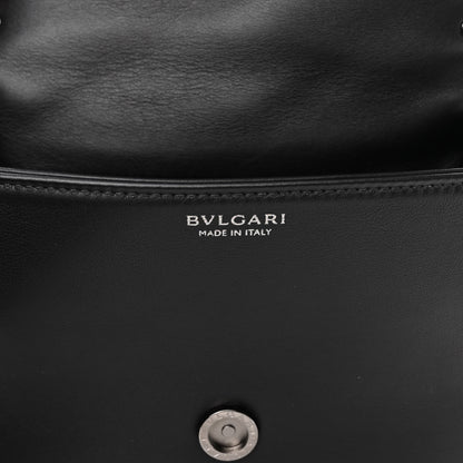 Bulgari Calfskin Matelasse Serpenti Cabochon Crossbody Bag Black 7 of 11