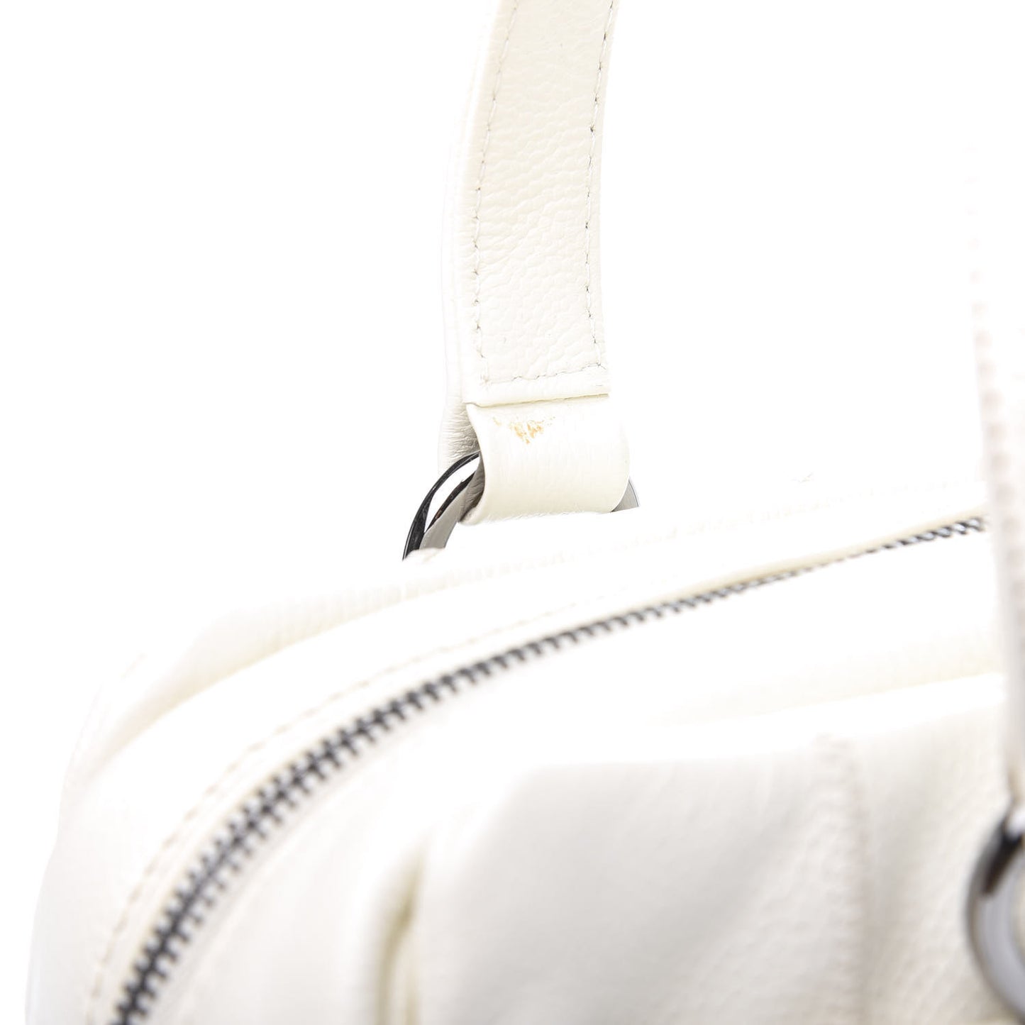 Caviar Square Stitched Bowler White