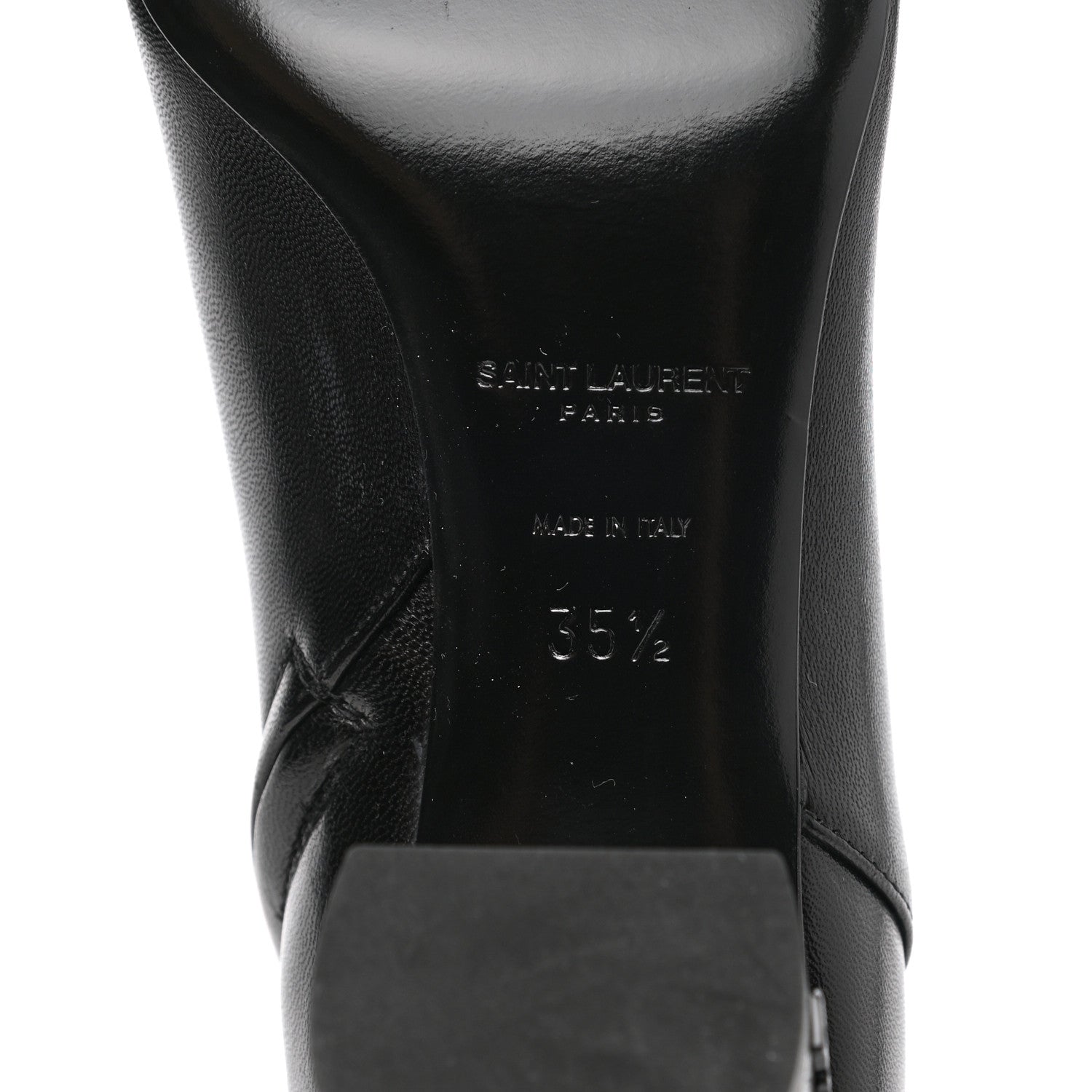 Saint Laurent Nappa Loulou Ankle Zip Boot 35 Black 6 of 9