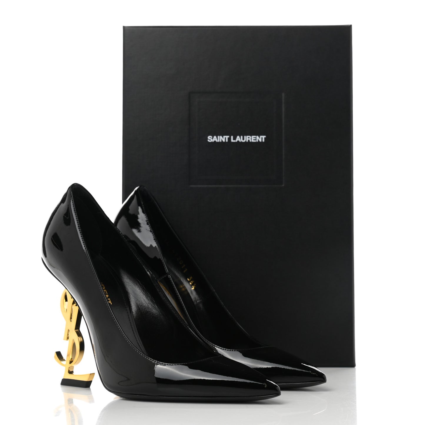 Patent Opyum 110 Pumps 36.5 Black Gold