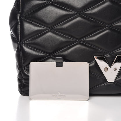 Louis Vuitton Lambskin Malletage GO-14 MM Black 8 of 13