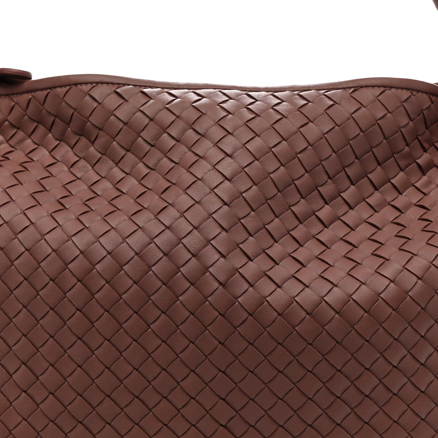 Nappa Intrecciato Large Veneta Hobo Mallow