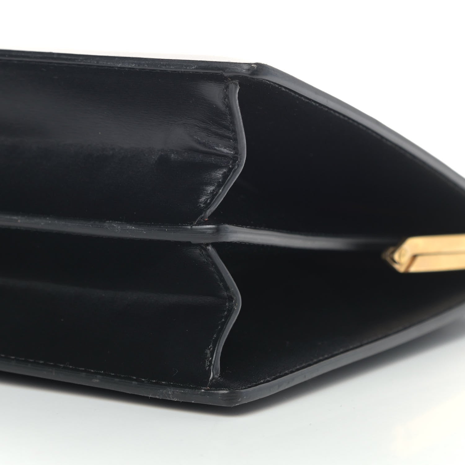 Celine Box Calfskin Medium Clasp Bag Black 9 of 10