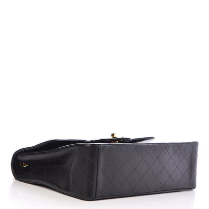 Chanel Lambskin Quilted XL Jumbo Single Flap Black 4 of 12