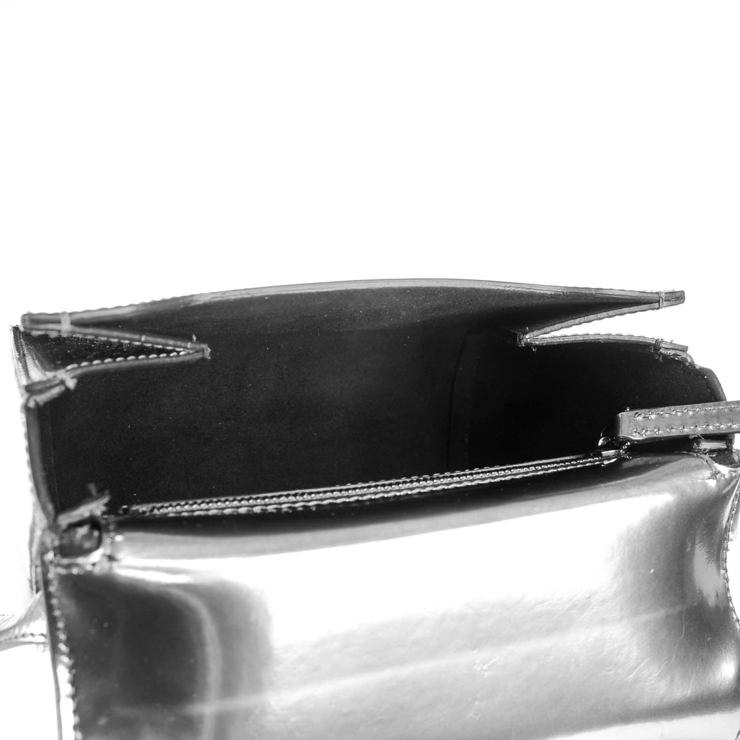 Givenchy Metallic Calfskin Mini Pandora Box Crossbody Bag Gunmetal 5 of 7