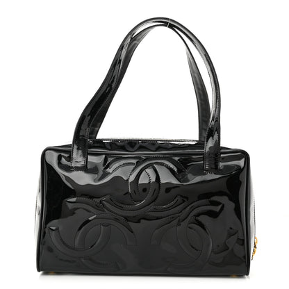 Chanel Patent CC Bowler Black 1 of 9