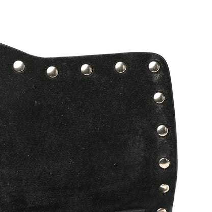 Valentino Garavani Pebbled Calfskin Medium Rockstud Flip Lock Crossbody Bag Black 13 of 17