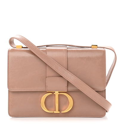 Christian Dior Shiny Crinkled Lambskin 30 Montaigne Flap Bag Fard 1 of 11