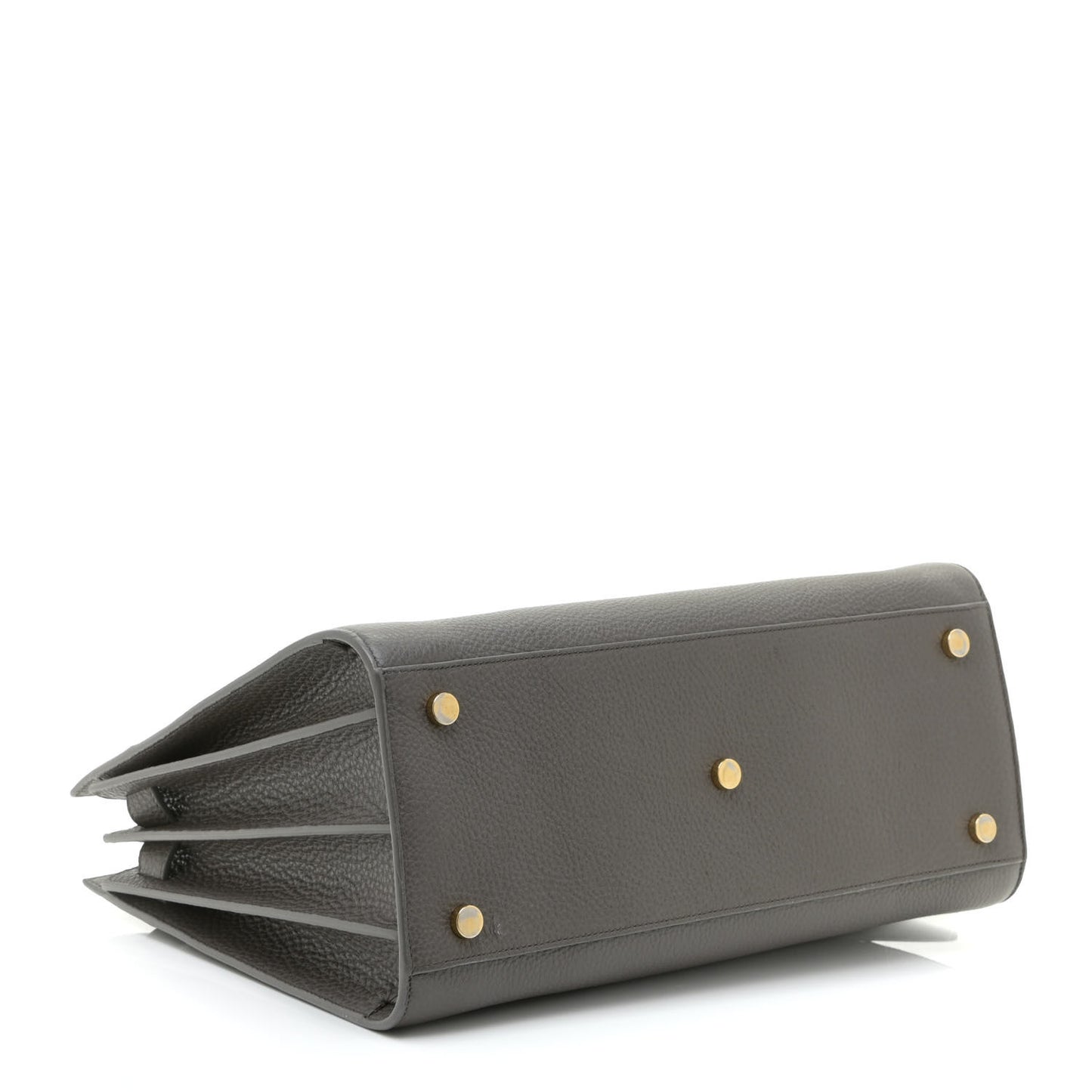 Grained Calfskin Small Sac De Jour Fog