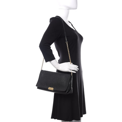 Burberry Signature Grain Medium Mildenhall Crossbody Bag Black 2 of 9