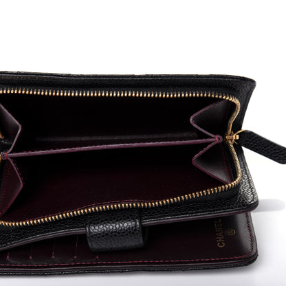 Chanel Caviar Quilted CC French Wallet Black 6 of 16