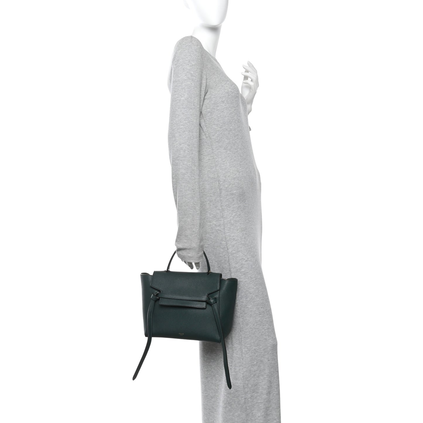 Grained Calfskin Micro Belt Bag Amazone