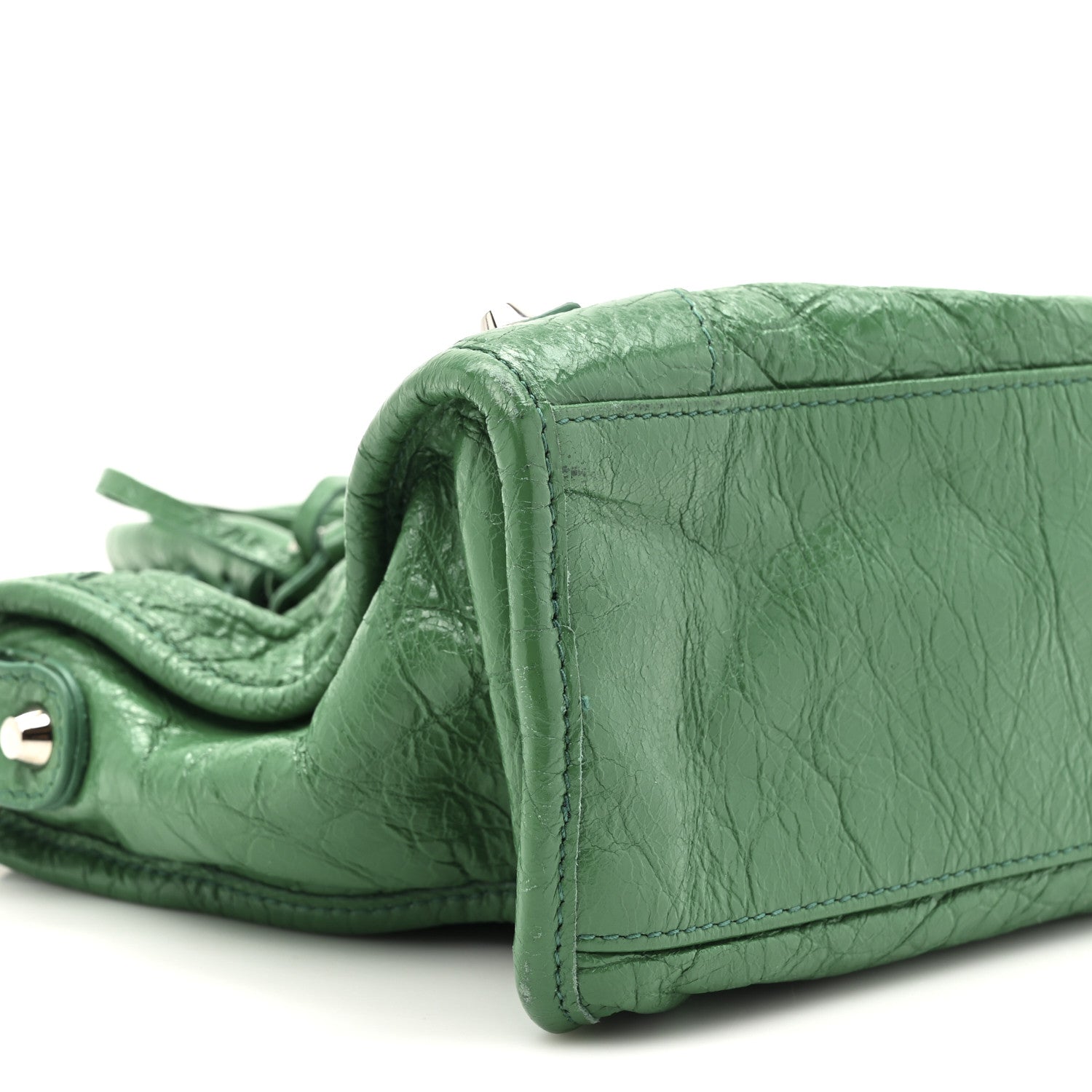 Balenciaga Agneau Classic Silver Hardware S City Magic Green 11 of 14