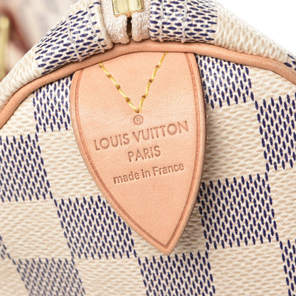 Louis Vuitton Damier Azur Speedy 30 6 of 7