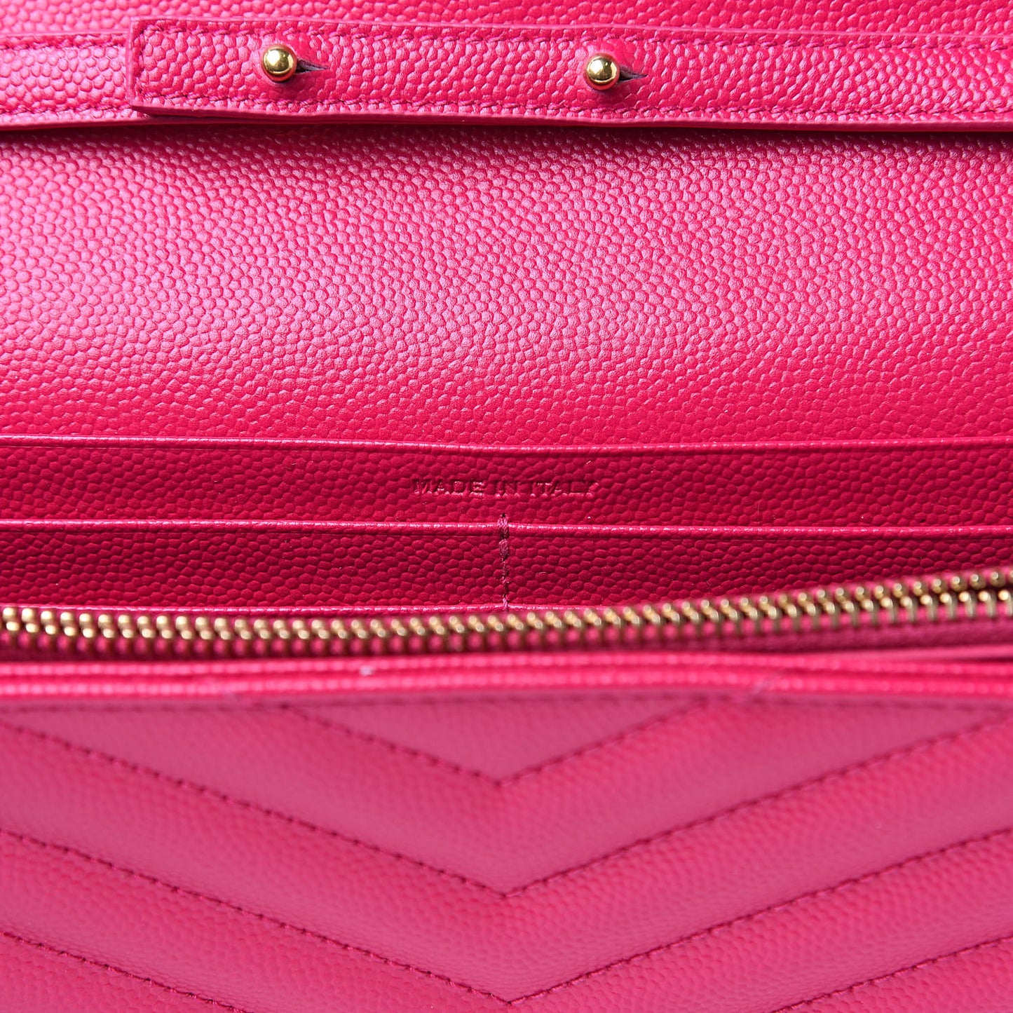 Grain De Poudre Matelasse Chevron Monogram Chain Wallet Bubblegum