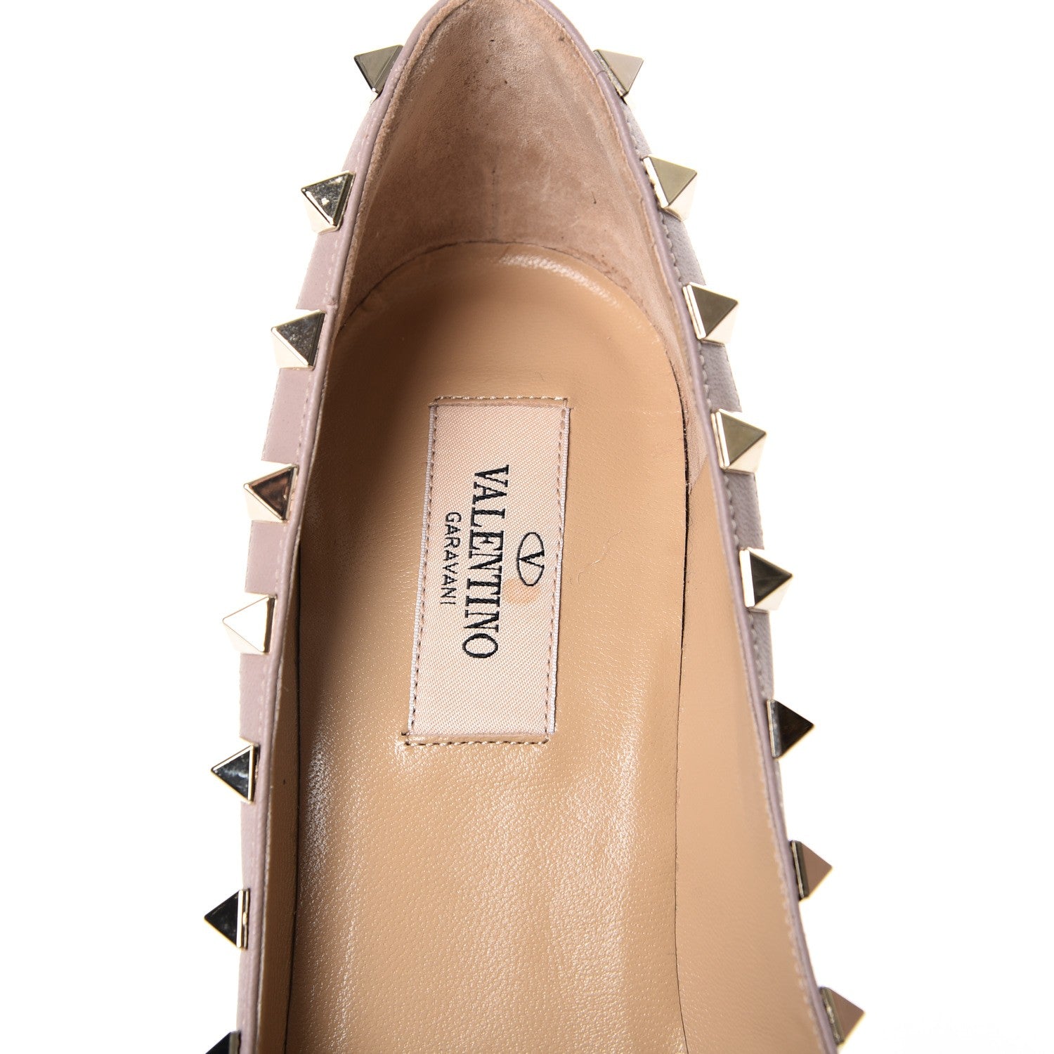 Valentino Garavani Patent Rockstud 100mm Pumps 36.5 Poudre 8 of 10