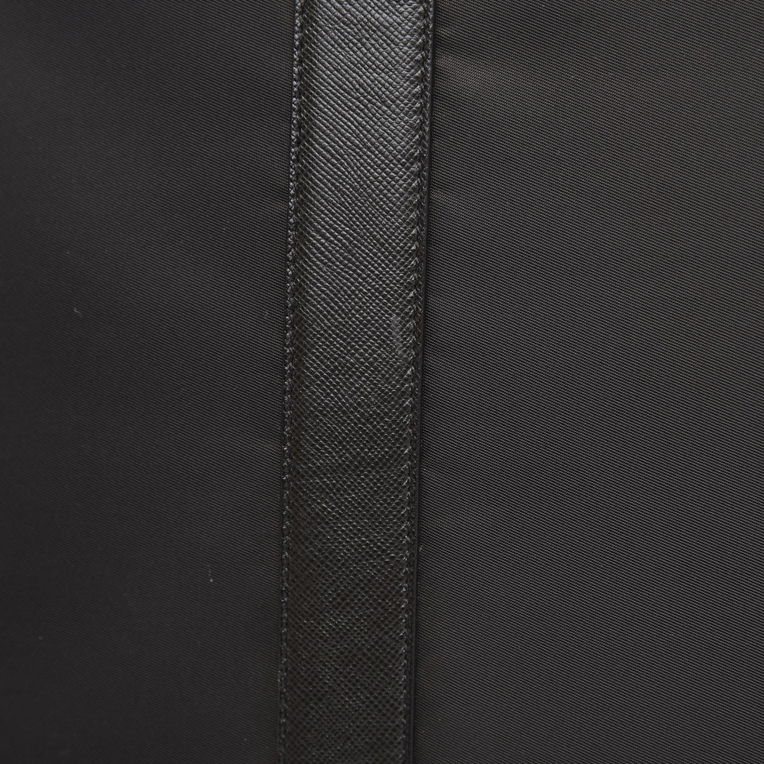Prada Tessuto Nylon Saffiano Tote Brown 12 of 13