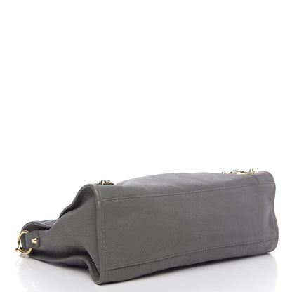 Balenciaga Chevre Gold Metallic Edge City Gris Acier 5 of 12